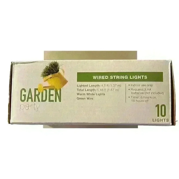 CACTUS Garden Party Wired String Lights Set Home or Party Decoration AutoTime - Picture 3 of 3